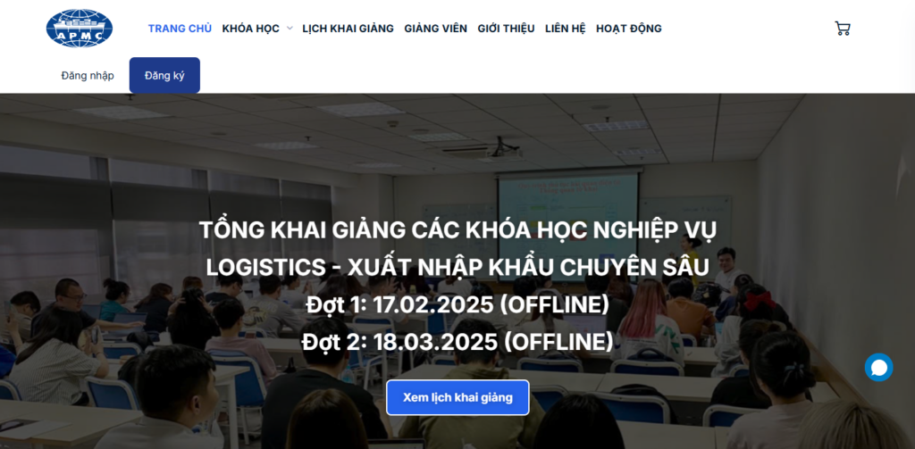 Dự án Website AMPC (apmc.edu.vn) do Webrocket thực hiện